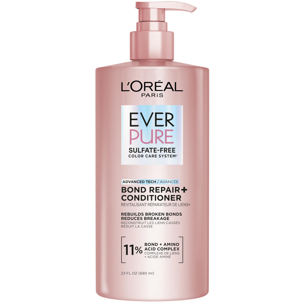 L'Oreal Paris front packaging showing conditioner and product benefits