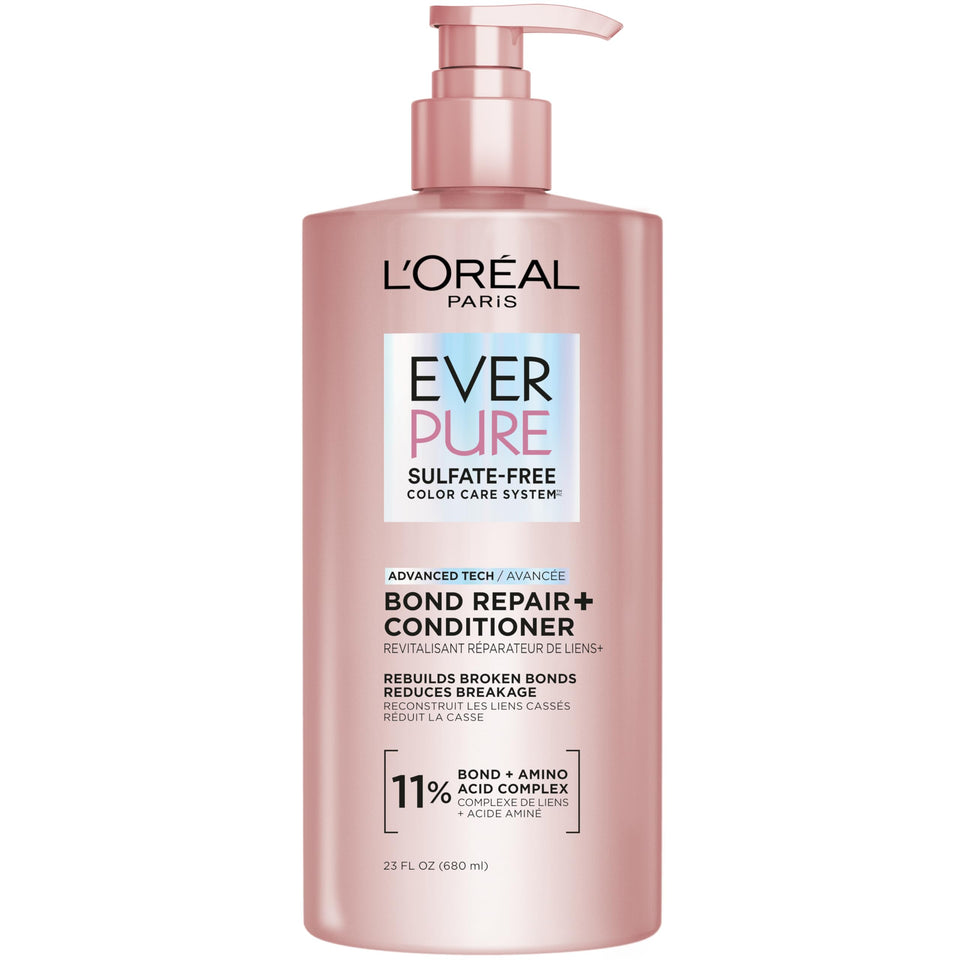 L'Oreal Paris front packaging showing conditioner and product benefits