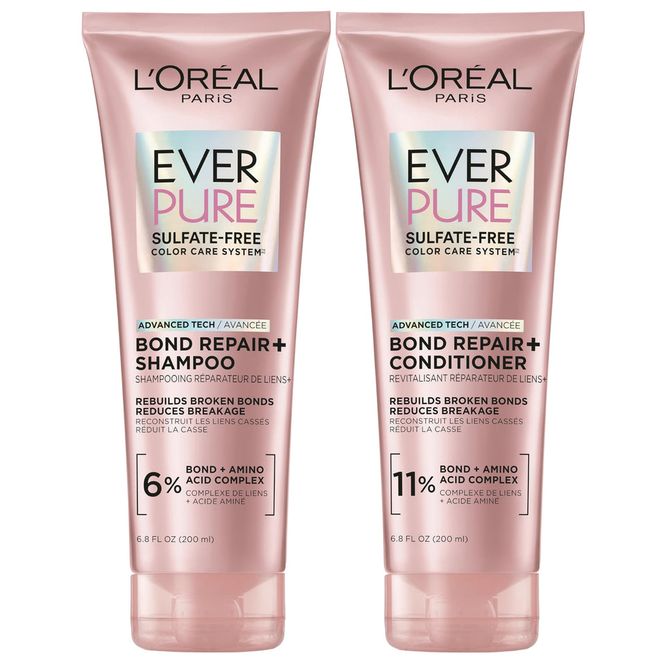 L'Oreal Paris front packaging showing repair set and color-safe benefit