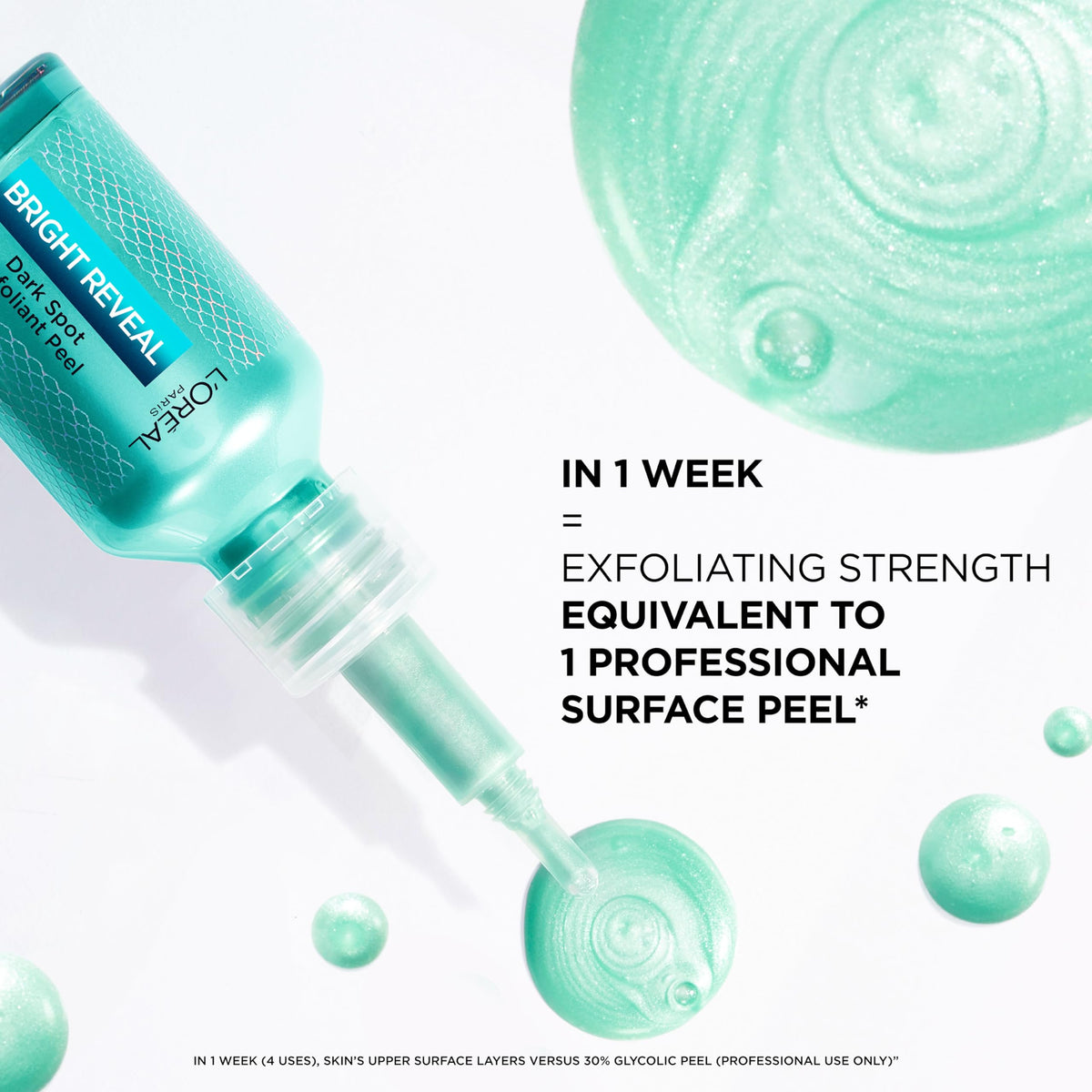 L'Oreal Paris before and after concept showing brighter skin and reduced dark spots