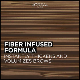 L'Oreal Paris before and after showing visibly fuller brow results