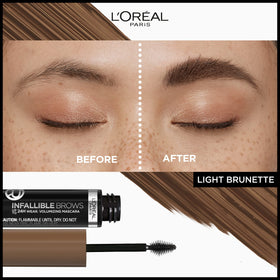 L'Oreal Paris wand closeup highlighting 3D micro-grip brush for precision