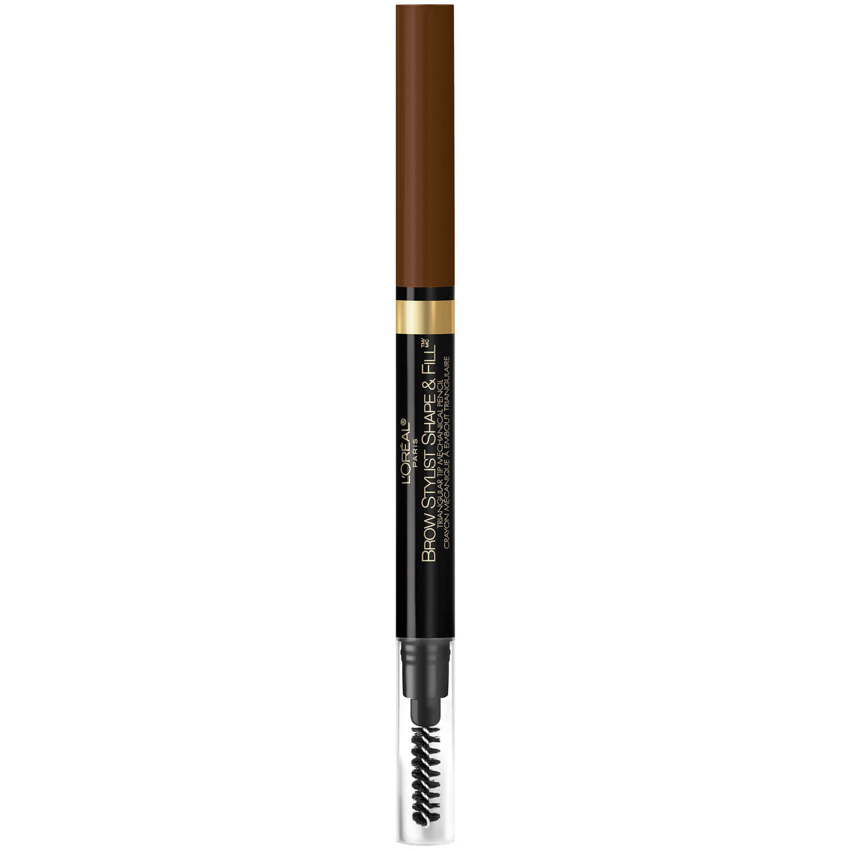 L'Oreal Paris applied to model's left brow demonstrating natural definition