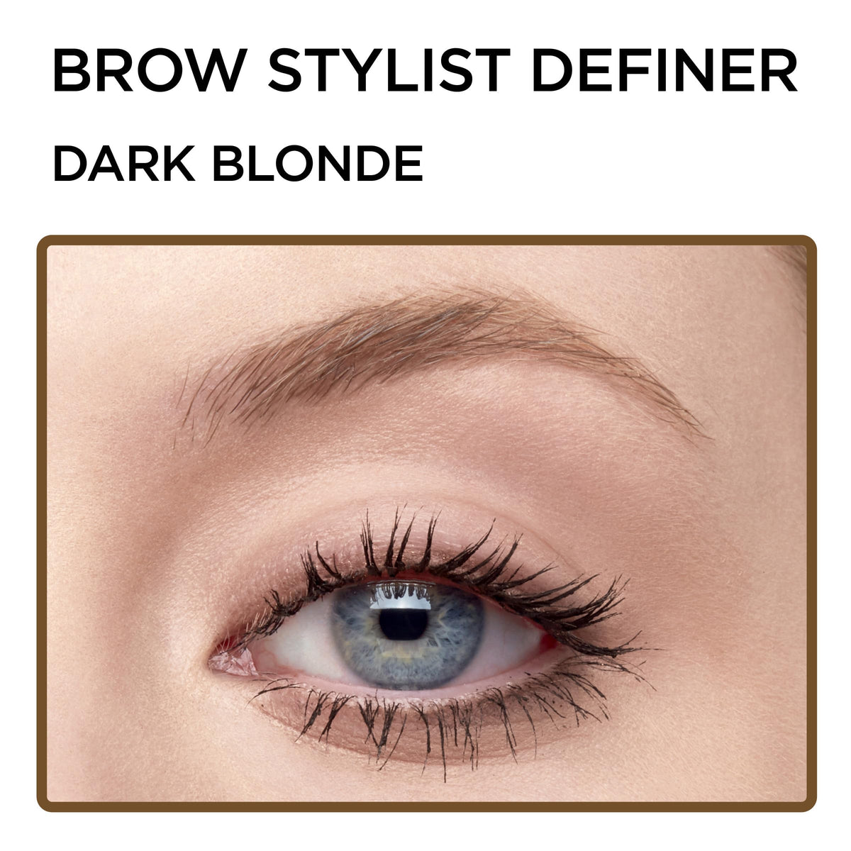 L'Oreal Paris side label and dark blonde shade identification