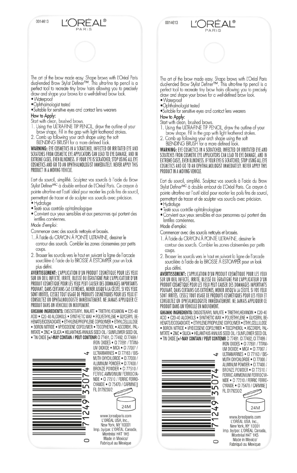 L'Oreal Paris spoolie detail for blending and natural finish