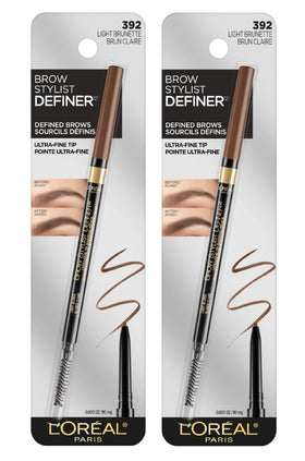 L'Oreal Paris Brow Stylist Definer tip close-up showing ultra-fine precision