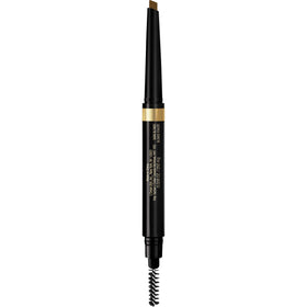 L'Oreal Paris brow pencil front view showing slim mechanical design and shade