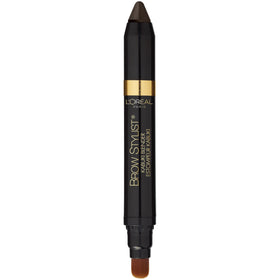 L'Oreal Paris Brow Stylist kabuki brush blending brows for a natural finish