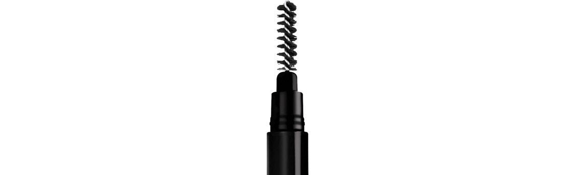 L'Oreal Paris pencil in hand demonstrating easy one-handed application