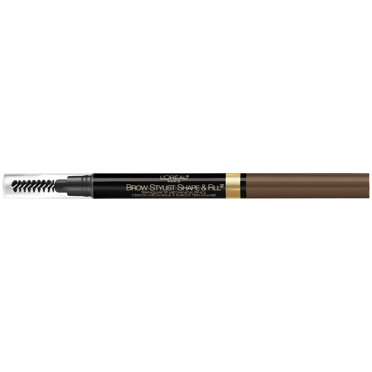 L'Oréal Paris close-up of triangular tip highlighting precise shaping and controlled strokes