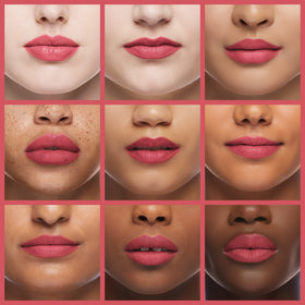 L'Oreal Paris lipstick being applied to lips demonstrating color payoff