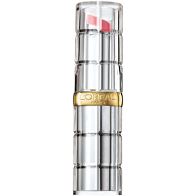 L'Oreal Paris open lipstick bullet close-up highlighting creamy texture