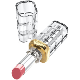 L'Oreal Paris texture swipe of Burnished Blush showing pigment and shine
