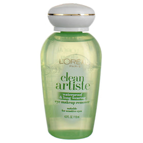 L'Oreal Paris remover close-up texture on cotton pad demonstrating gentle, non-greasy formula