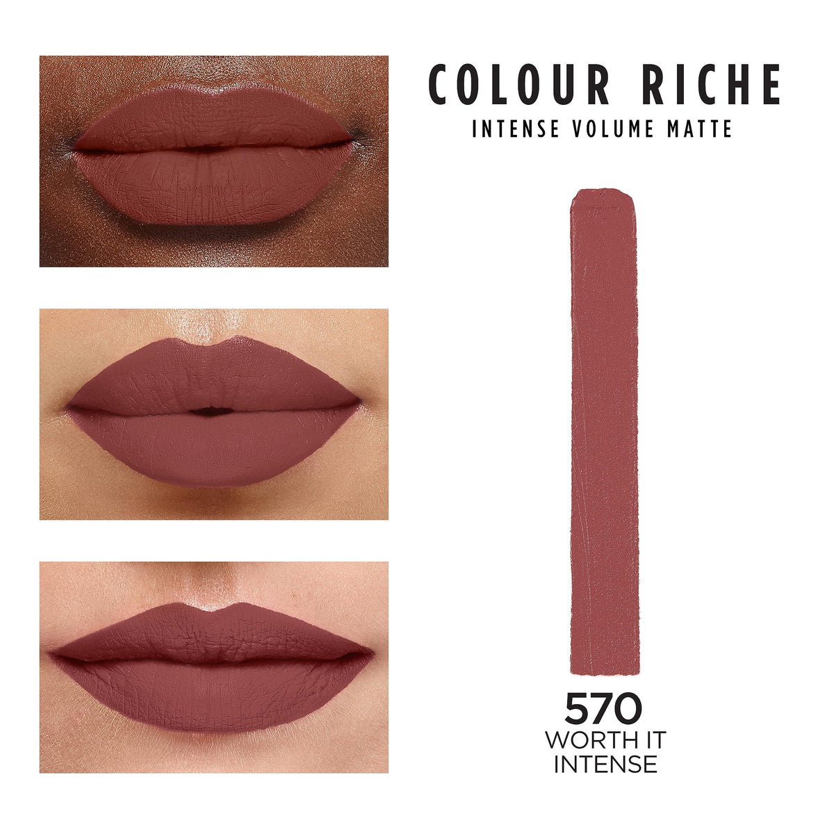 L'Oreal Paris close-up of matte texture highlights smooth powder finish benefit