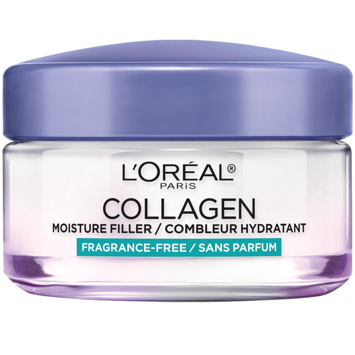 L'Oreal Paris jar front view showing clean label and benefit