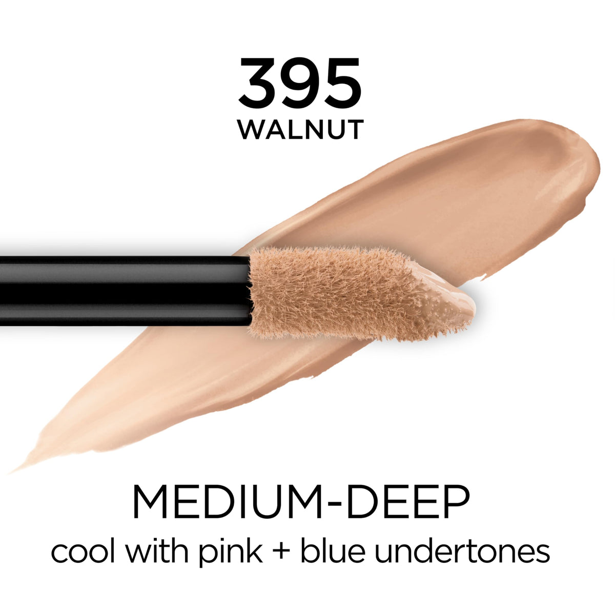 L'Oreal Paris closeup applicator displaying full-coverage tip for fast application