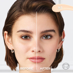 L'Oreal Paris flat-tip iron applicator close-up for precise coverage