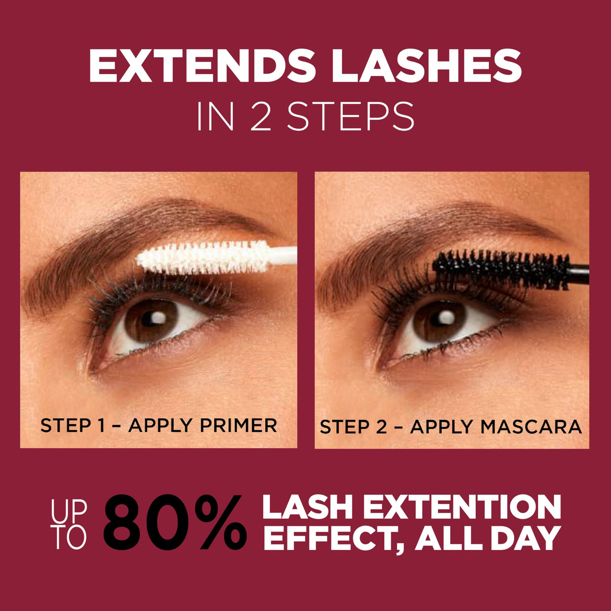 L'Oreal Paris primer texture close-up showing conditioning formula for improved adhesion