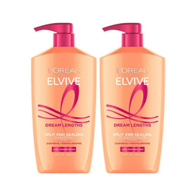 L'Oreal Paris Dream Lengths front packaging showing both shampoo and conditioner benefits
