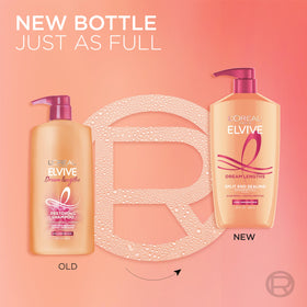 Ingredient focus on fine castor oil and vitamins in L'Oreal Paris Dream Lengths for strength