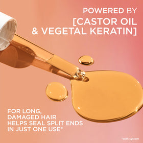 L'Oreal Paris Dream Lengths shampoo creamy texture close-up for gentle cleansing