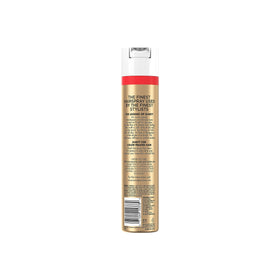 L'Oreal Paris Elnett 11 oz can beside a ruler to show product size and portability