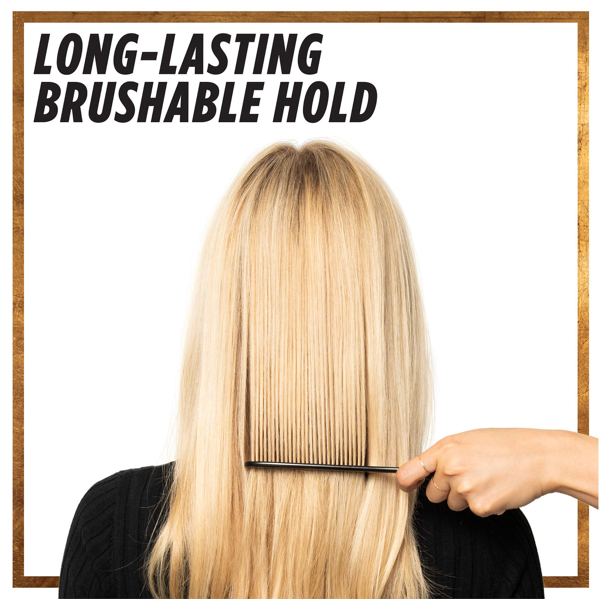 L'Oreal Paris Elnett held in hand shows travel size convenience and portability