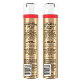 L'Oreal Paris Elnett on a bathroom shelf in a styled routine setup