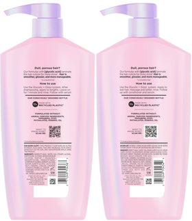 L'Oreal Paris product on bathroom shelf in lifestyle setting for routine-ready appeal