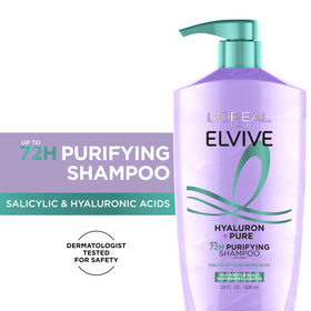L'Oreal Paris Elvive hyaluron rehydrating conditioner front view showing lightweight hydration benefit