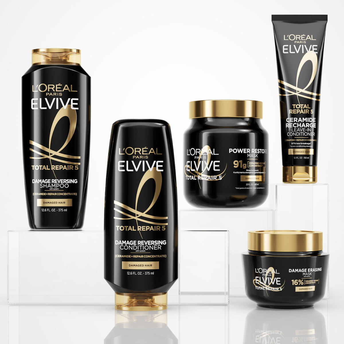 L'Oreal Paris jar on bathroom shelf to show daily routine convenience