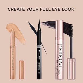 L'Oreal Paris lifestyle evening eye look demonstrating long-wear shimmer