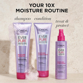 L'Oreal Paris visible before and after image showing frizz control and smoother strands