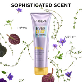 L'Oreal Paris duo held in hand to show 8.5 fl oz scale and travel convenience