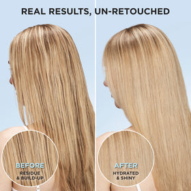 L'Oreal Paris EverPure restore conditioner texture pouring demonstrates smooth hydration