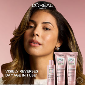 L'Oreal Paris EverPure pump and label close-up highlighting gentle formula