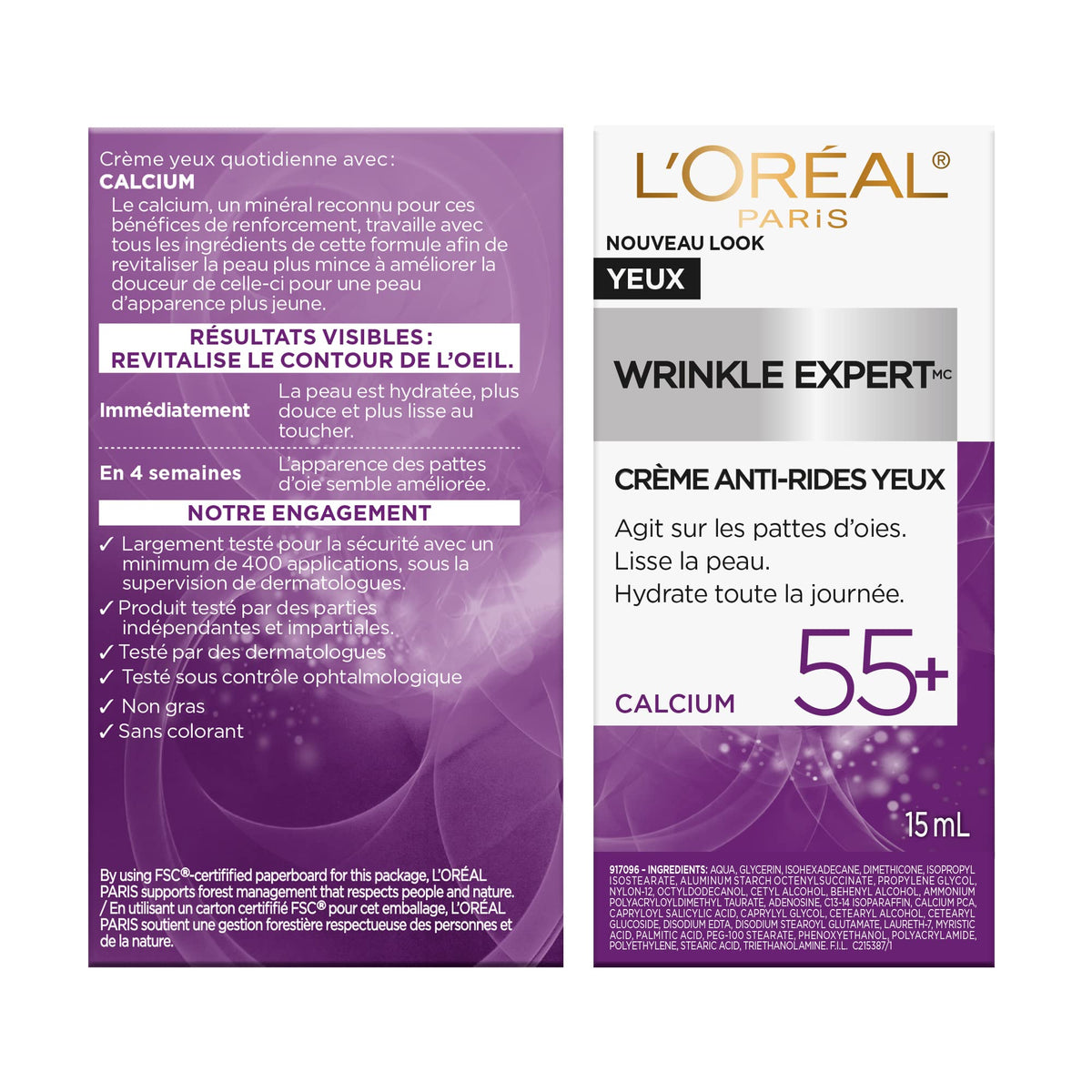 L'Oreal Paris jar on bathroom counter in a morning routine lifestyle setting for daily use