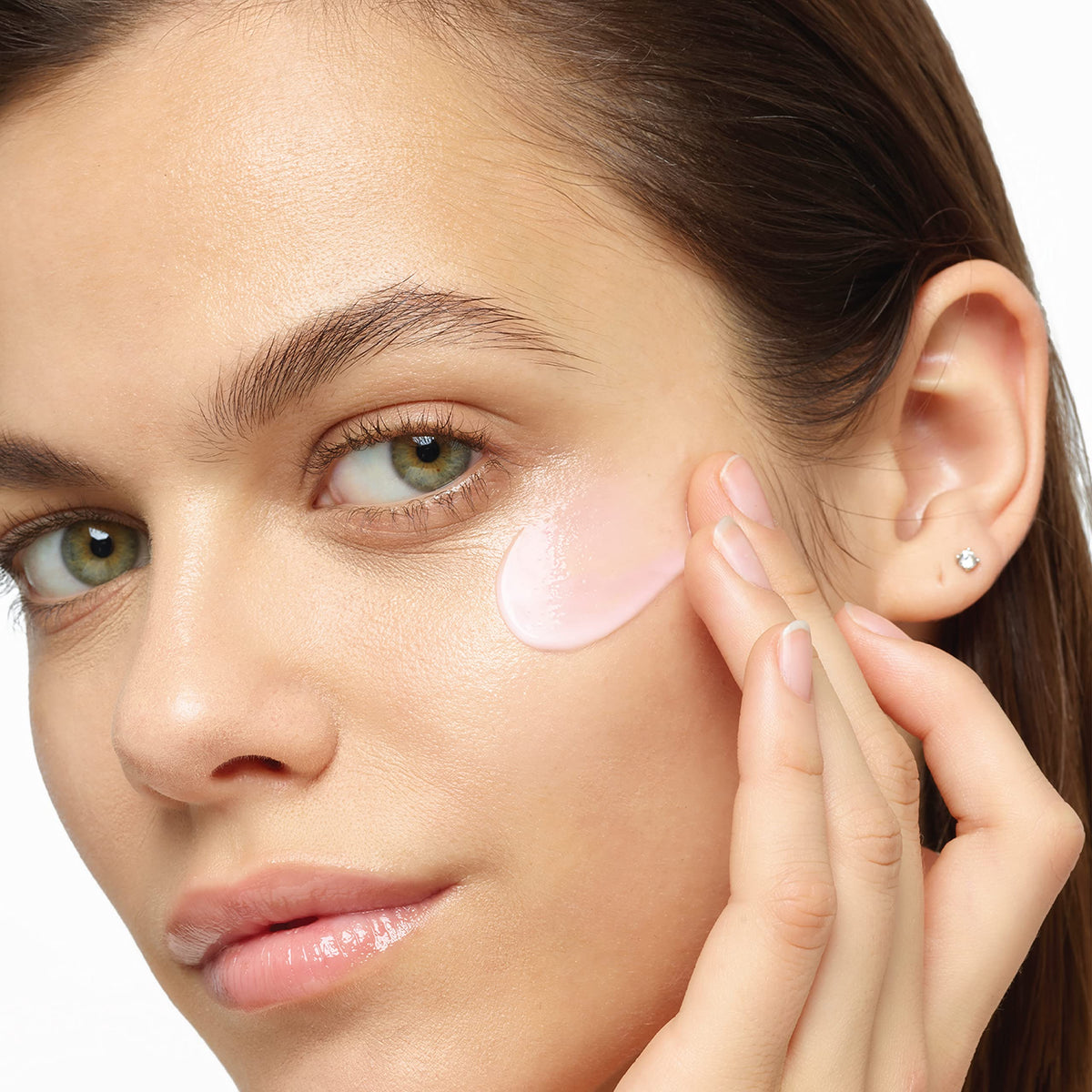 L'Oreal Paris eye cream on bathroom counter, daily routine and convenience