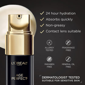 L'Oreal Paris 0.5 fl oz next to credit card showing compact size