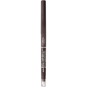 L'Oreal Paris eyeliner front packaging showing brown shade and product benefits