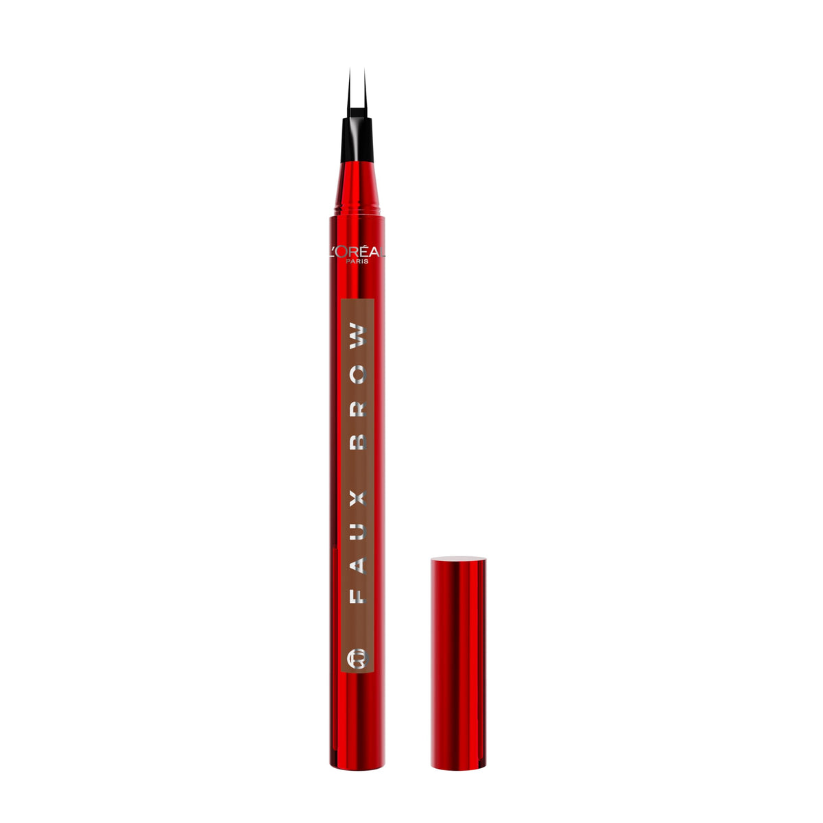 L'Oreal Paris Faux Brow front view showing pen and cap for easy identification and quick use