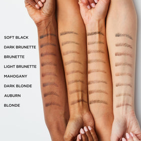 L'Oreal Paris on-model blonde brows illustrating subtle natural definition and enhancement
