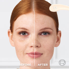 L'Oreal Paris flat-tip applicator close-up for precise single-swipe coverage