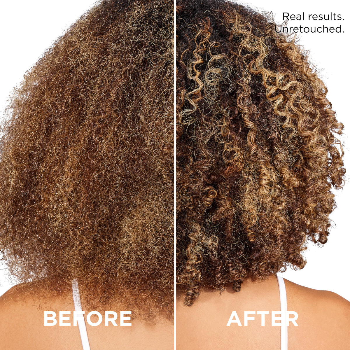 L'Oreal Paris smooth, frizz-reduced hair after use showing improved manageability benefit