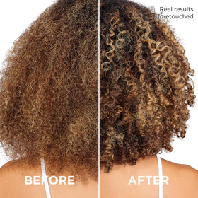L'Oreal Paris smooth, frizz-reduced hair after use showing improved manageability benefit