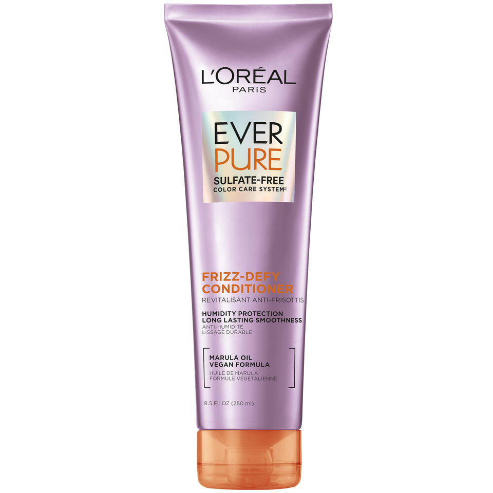 L'Oreal Paris front packaging showing bottle and branding, clear benefit visible