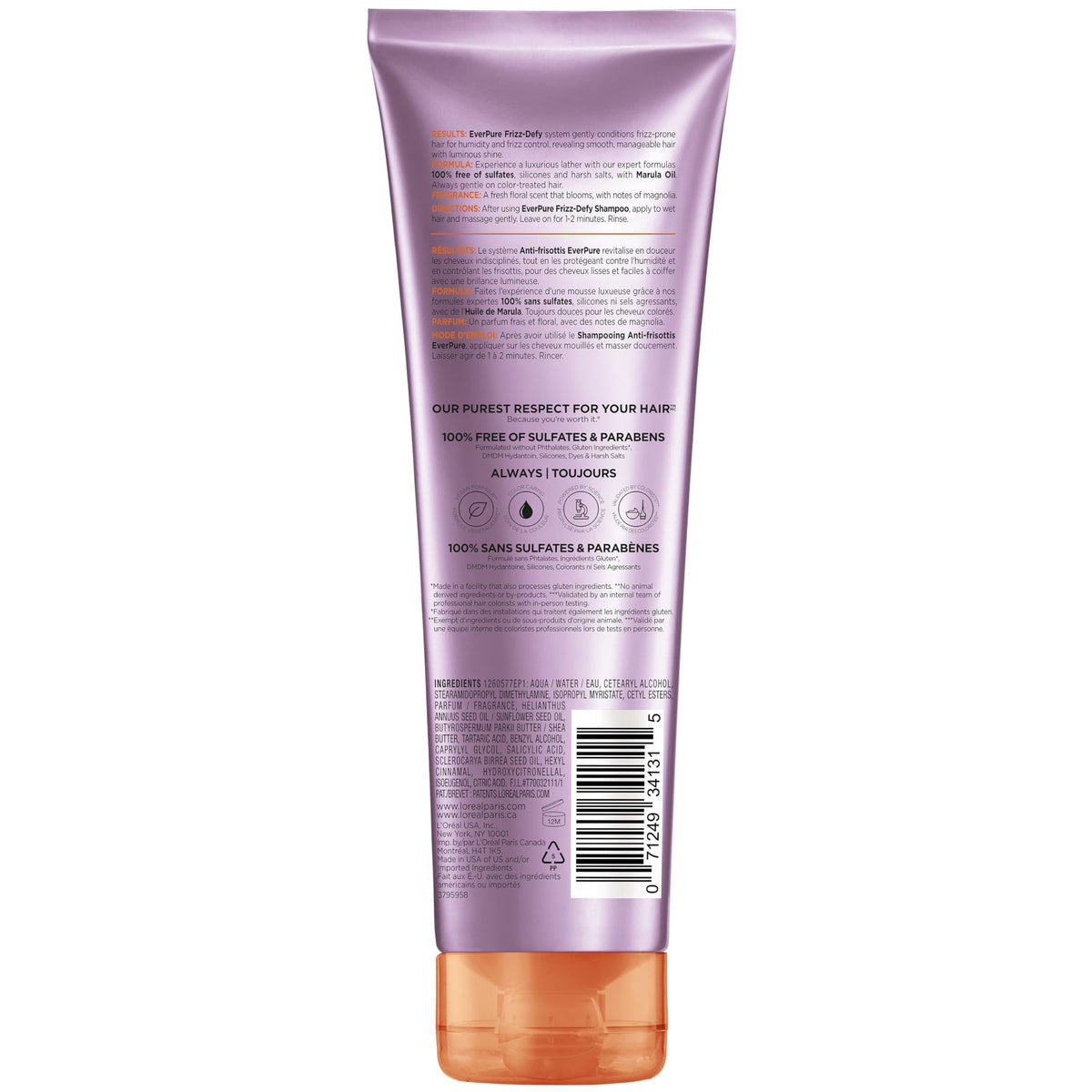 Open cap and rinse water with L'Oreal Paris bottle to show easy rinsing