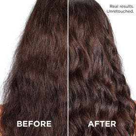 L'Oreal Paris shampoo rich lather on hand demonstrating gentle cleansing benefit
