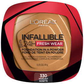 L'Oreal Paris front compact showing sleek packaging and easy portability
